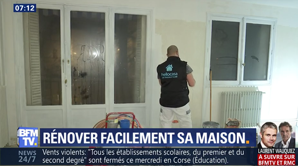 BFM TV reportage Hellocasa