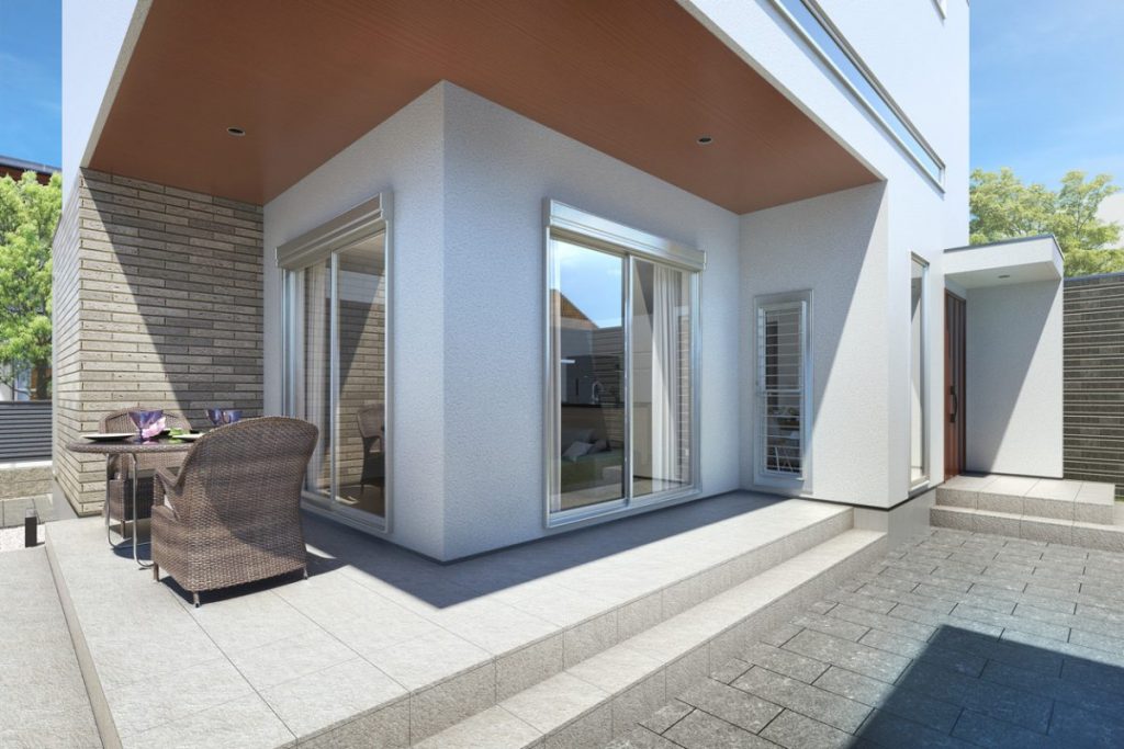 maison avec volets roulants