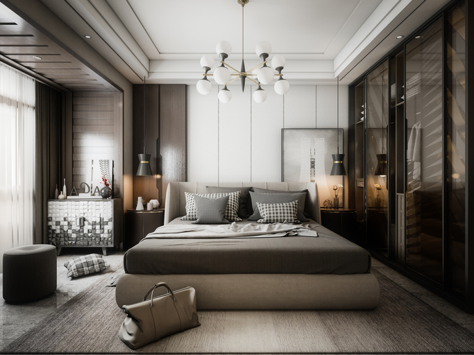 suite parentale chambre coucher moderne