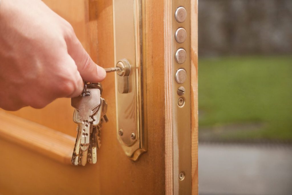 serrure-porte-clé-verrouiller