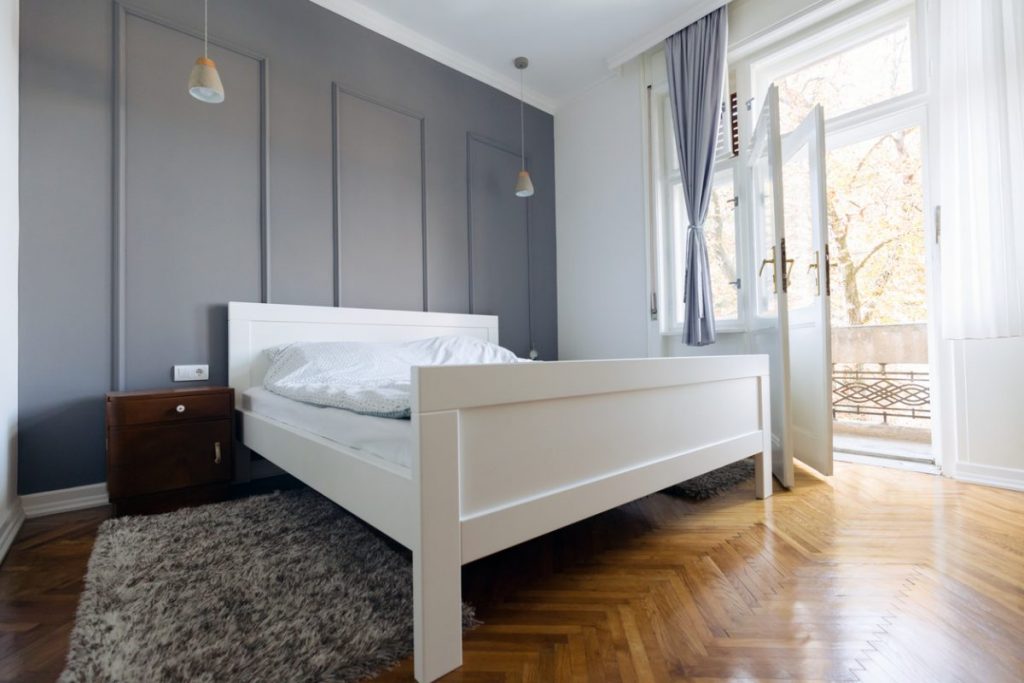 peinture-grise-chambre-parentale