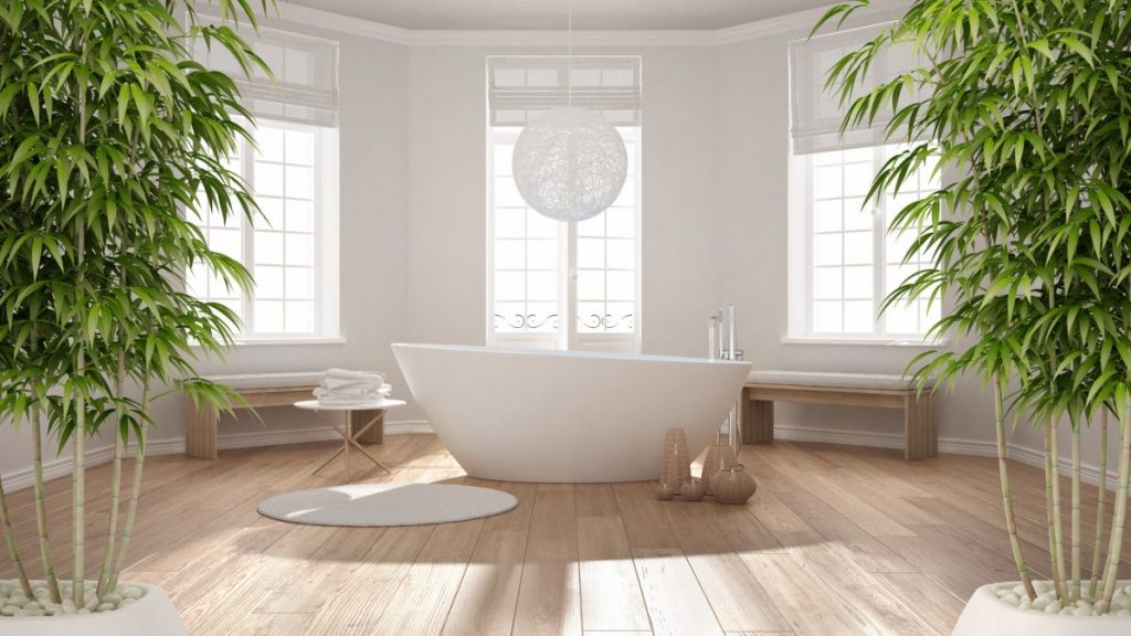 salle de bain chic campagne