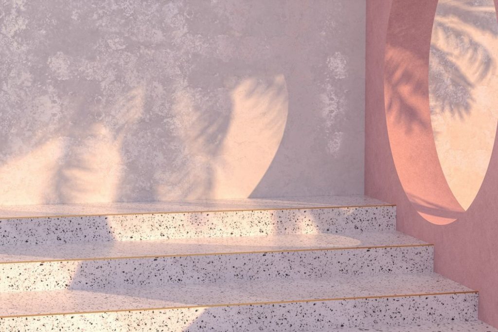escalier en terrazzo
