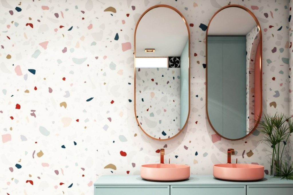 terrazzo dans une salle de bain