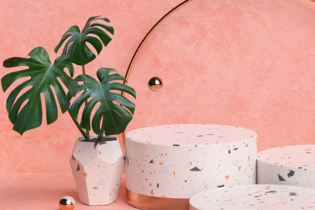 vase en terrazzo