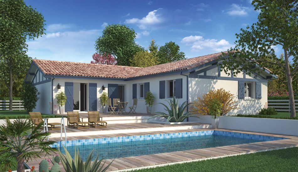 maison landaise jardin