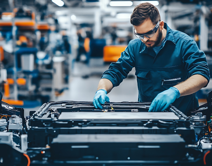 Changer batterie de voiture électrique